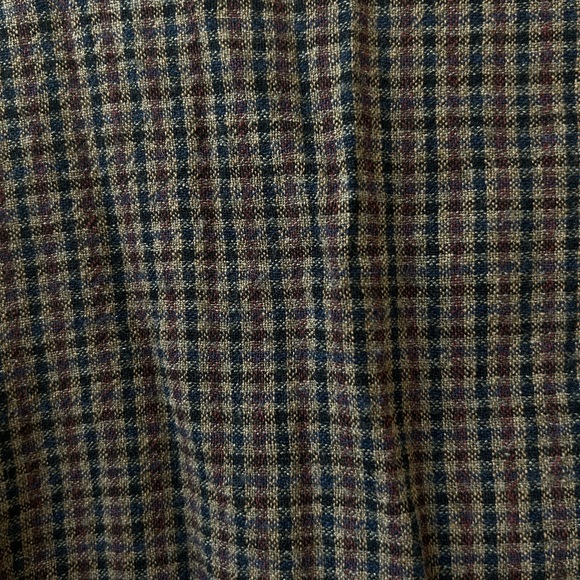 Zara Cropped Woven Henley (Medium) - Purple/Brown - Picture 5 of 5